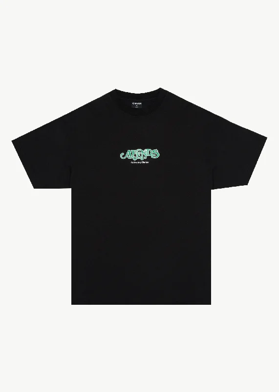 Men's thermal t - shirts with a high - neck design for cold weatherAFENDS Mens Break Through - Boxy T-Shirt - Black