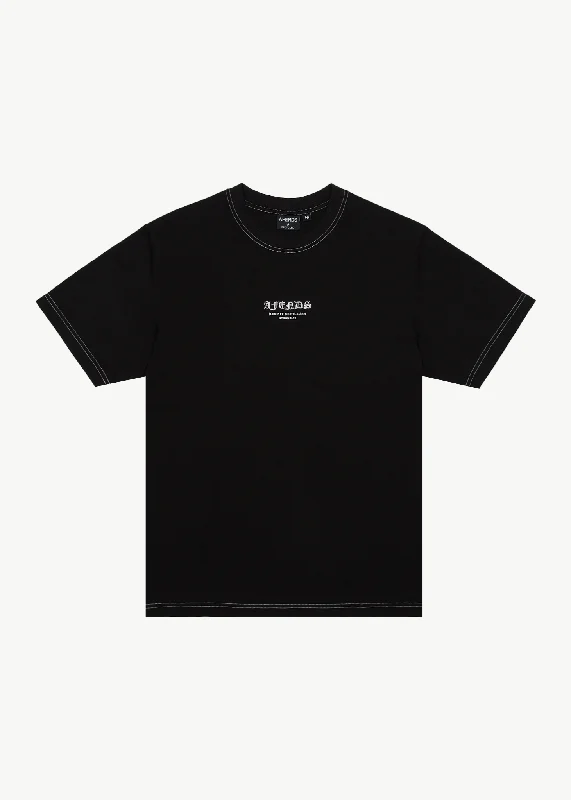 Men's button - front t - shirts with a unique artistic printAFENDS Mens Gothic - Retro T-Shirt - Black