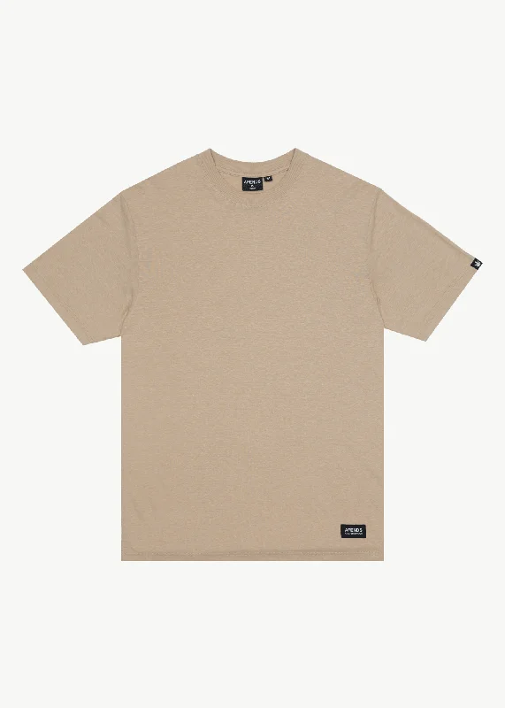Men's lightweight performance t - shirts for running marathonsAFENDS Mens Classic - Retro Fit Tee - Taupe