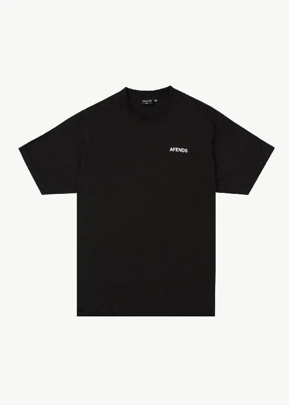 Men's UV - protection t - shirts for outdoor activities in the sunAFENDS Mens Staple - Boxy Fit Tee - Black
