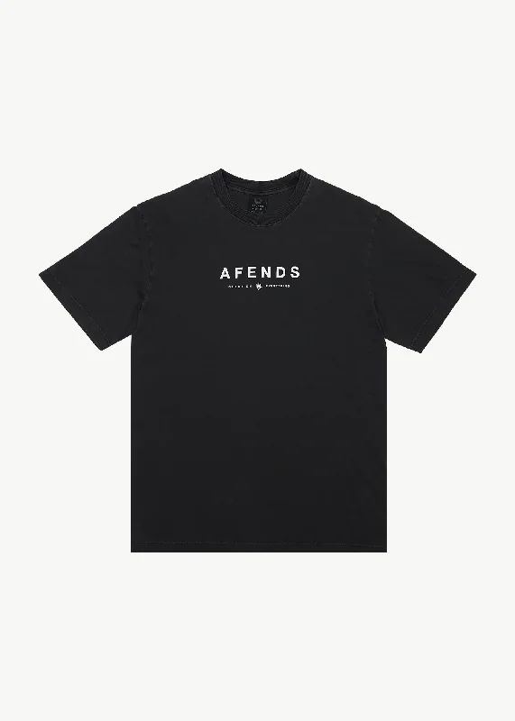 Men's smart - casual checkered t - shirts for semi - formal occasionsAFENDS Mens Thrown Out - Retro Fit Tee - Black / White
