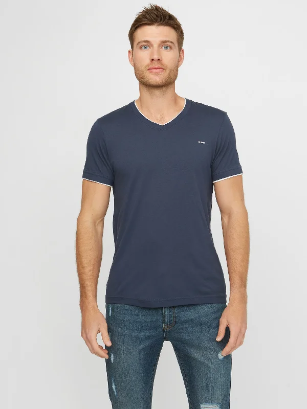 Men's antimicrobial t - shirts for odor - free freshness during travelArmin V-Neck Tee
