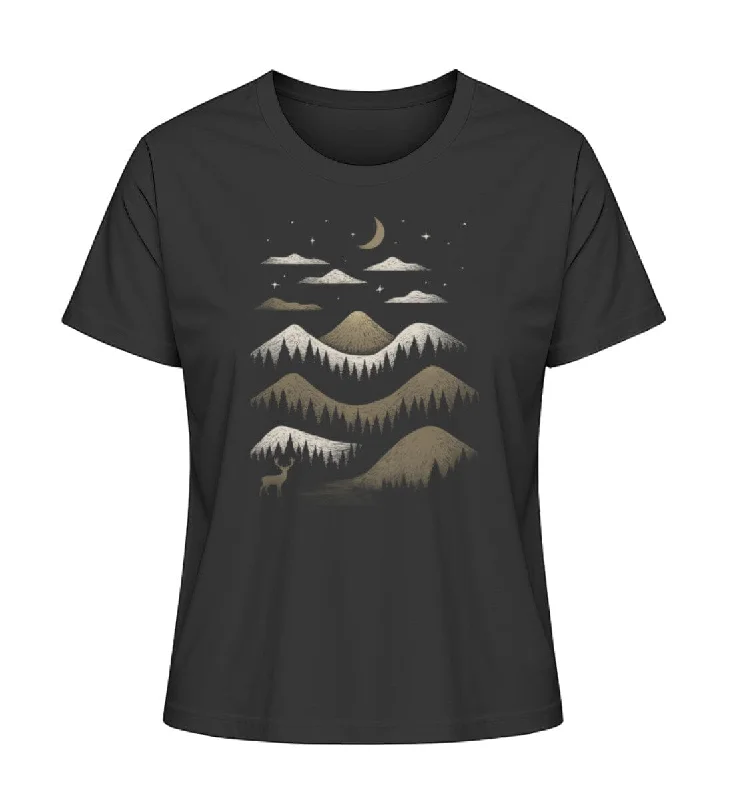 Men's polo t - shirts with a contrast collar for a preppy lookBerglandschaft - Bio Damen Shirt