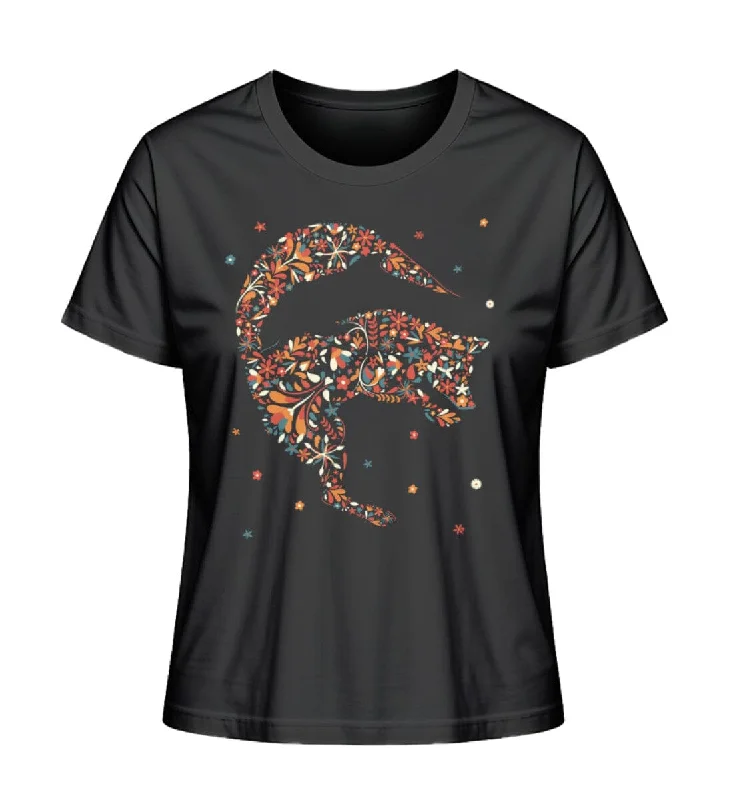 Men's v - neck muscle t - shirts for a body - building aestheticBLUMENFUCHS - Bio Damen Shirt