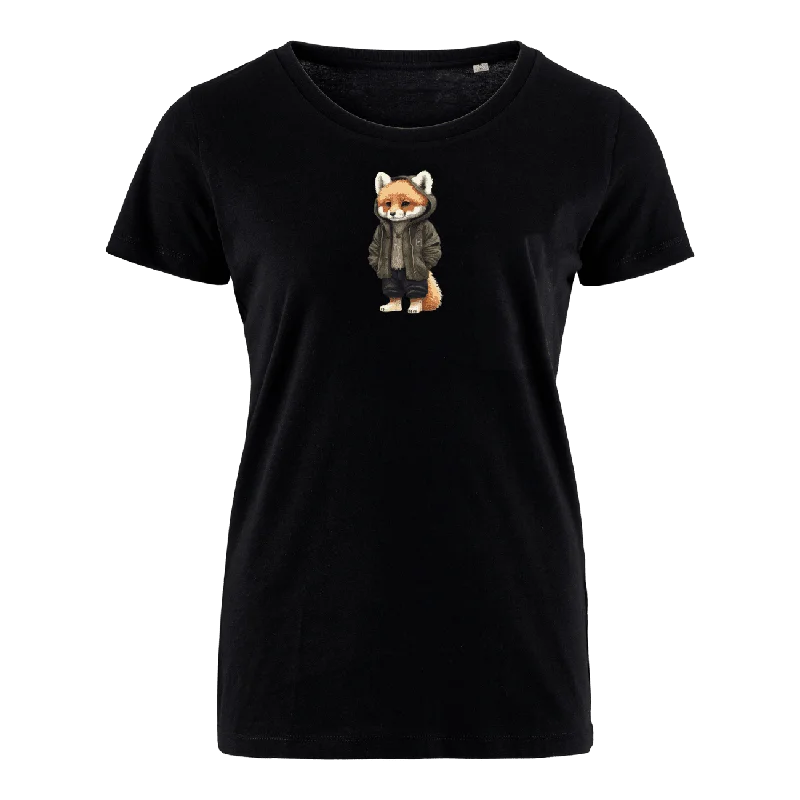 Men's slim - fit graphic t - shirts with vintage rock band printsFinn Fuchs  - Bio Damen Shirt