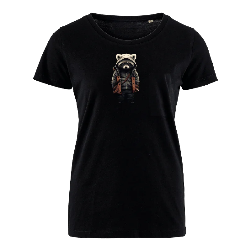 Men's mock - neck t - shirts with a modern and sleek styleWilli Waschbär  - Bio Damen Shirt