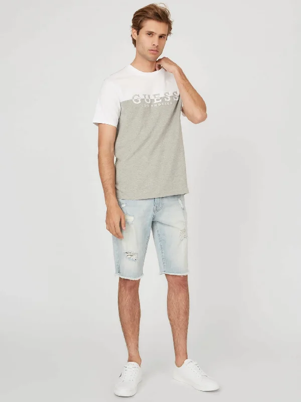 Men's v - neck muscle t - shirts for a body - building aestheticDavion Logo Crewneck Tee