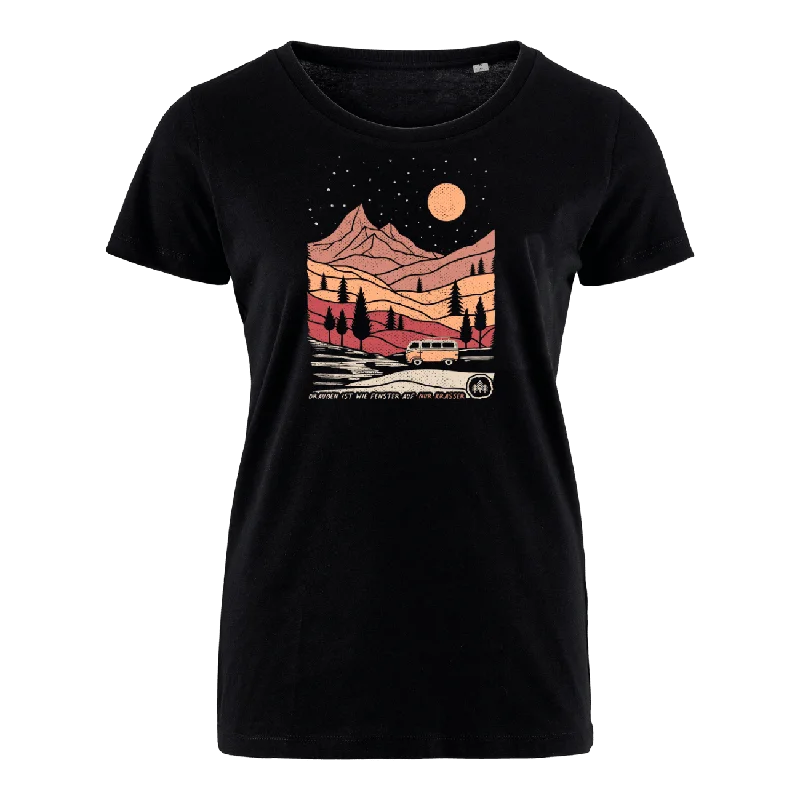 Men's tie - dye t - shirts with a bohemian styleDraußen - Bio Damen Shirt