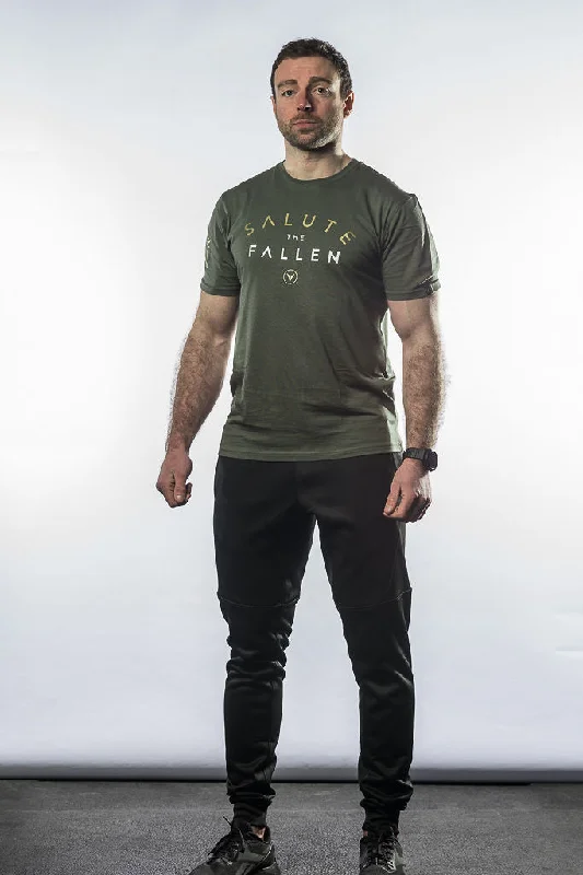 Men's short - sleeve linen t - shirts for summer beach outingsDT Tee | Salute
