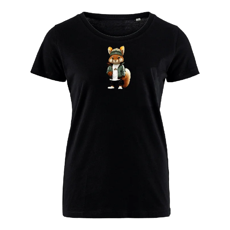 Men's antimicrobial t - shirts for odor - free freshness during travelEichhörnchen Buddy - Bio Damen Shirt