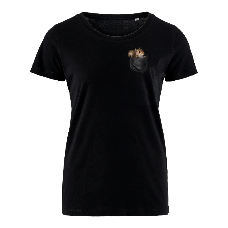 Men's v - neck muscle t - shirts for a body - building aestheticEichhörnchen Tasche - Bio Damen Shirt