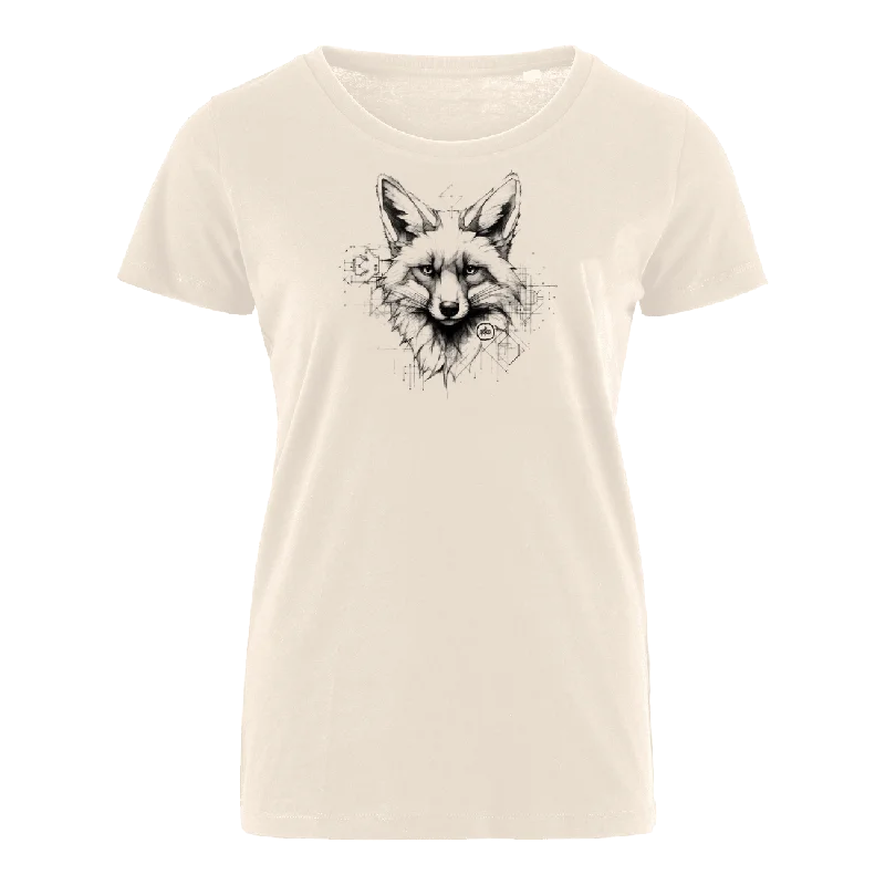 Men's UV - protection t - shirts for outdoor activities in the sunFuchs Skizze - Bio Damen Shirt