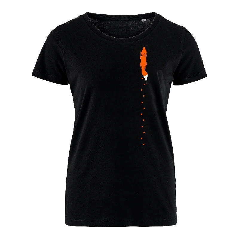 Men's slim - fit graphic t - shirts with vintage rock band printsFUCHS SPUR VERTIKAL - Bio Damen Shirt