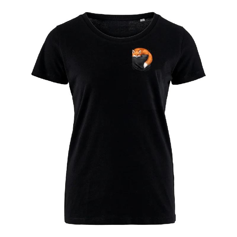Men's slim - fit graphic t - shirts with vintage rock band printsFuchs Tasche  - Bio Damen Shirt