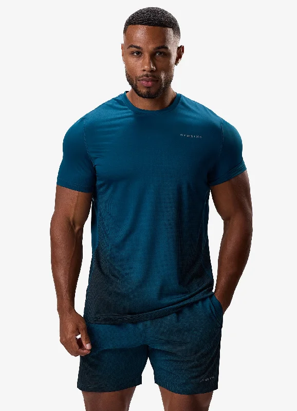 Men's organic cotton crew - neck t - shirts for everyday comfortGym King Elite Tee - Teal Men's organic cotton crew - neck t - shirts for everyday comfortGym King Elite Tee - Teal