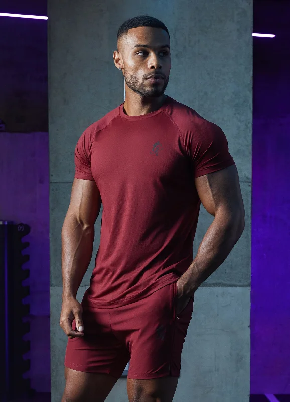 Men's plus - size pocket t - shirts with a classic lookGym King Energy Tee - Bordeaux