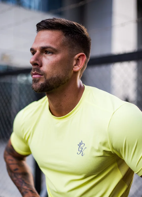 Men's eco - friendly recycled t - shirts for sustainable fashion choicesGym King Energy Tee - Limelight