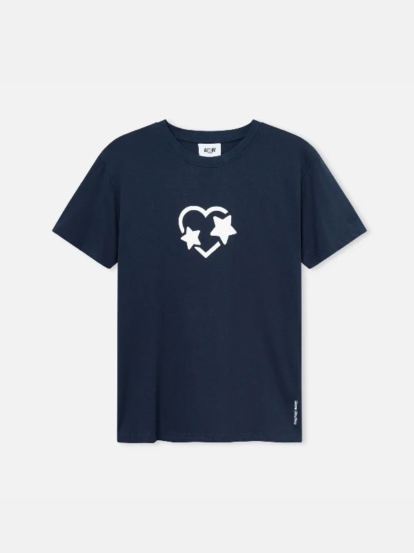 Men's slim - fit graphic t - shirts with vintage rock band printsHeart Classic T-shirt