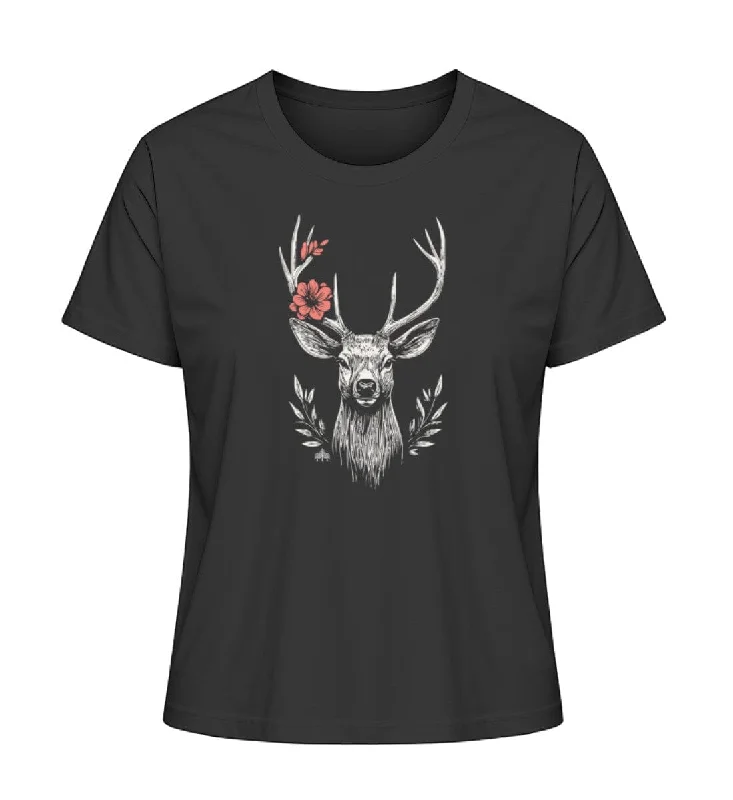 Men's v - neck muscle t - shirts for a body - building aestheticHirsch Hawai  - Bio Damen Shirt
