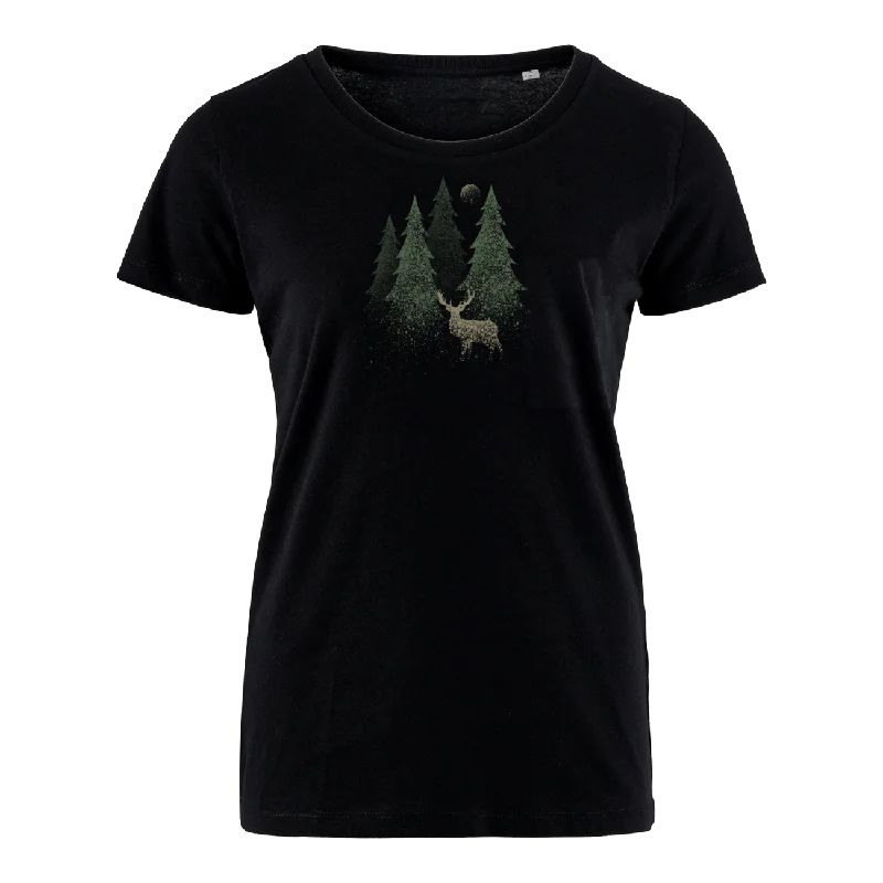 Men's plus - size pocket t - shirts with a classic lookHirsch im Wald gesprenkelt - Bio Damen Shirt