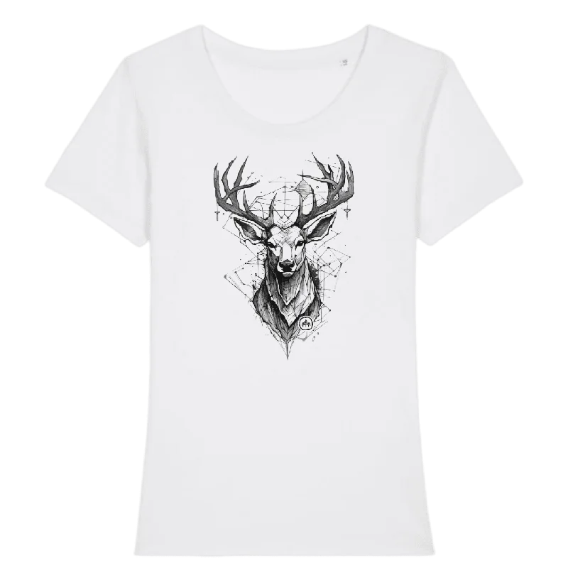 Men's polo t - shirts with a contrast collar for a preppy lookHirsch Skizze - Bio Damen Shirt