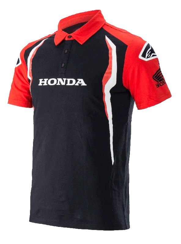 Men's distressed denim - look t - shirts with a rugged appealHonda Polo