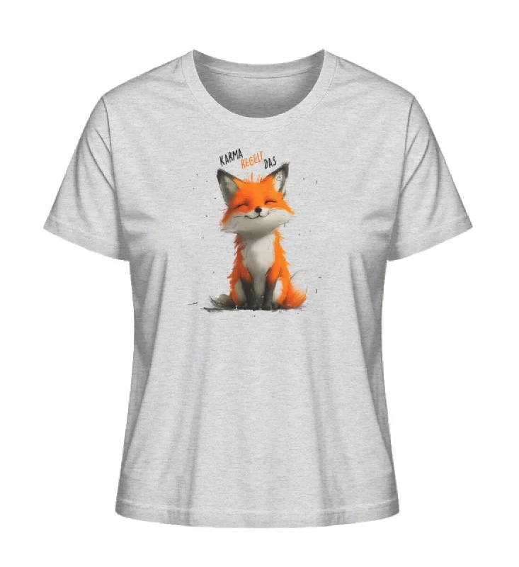 Men's mock - neck t - shirts with a modern and sleek styleKarma regelt das - Bio Damen Shirt