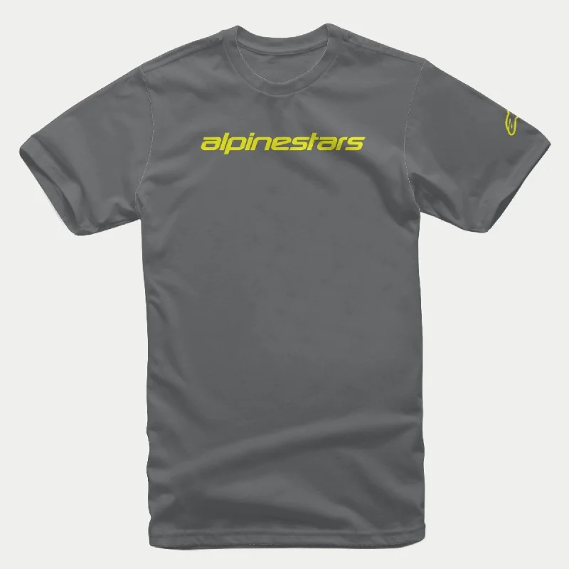 Men's mock - neck t - shirts with a modern and sleek styleLinear Wordmark Tee