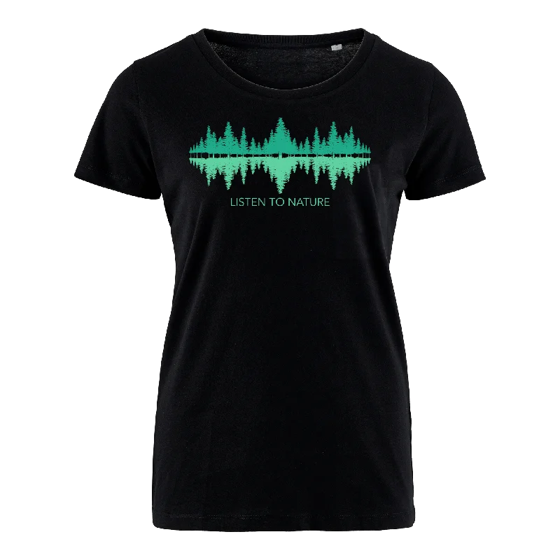 Men's moisture - wicking athletic t - shirts for intense workoutsLISTEN TO NATURE - Bio Damen Shirt