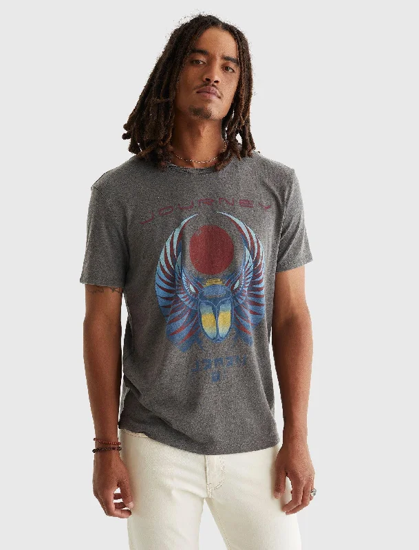 Men's polo t - shirts with a contrast collar for a preppy lookLucky Brand Men's Highway To Hell
