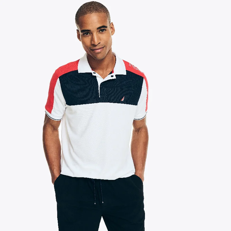 Men's slim - fit graphic t - shirts with vintage rock band printsNautica Mens Navtech Sustainably Crafted Classic Fit Polo