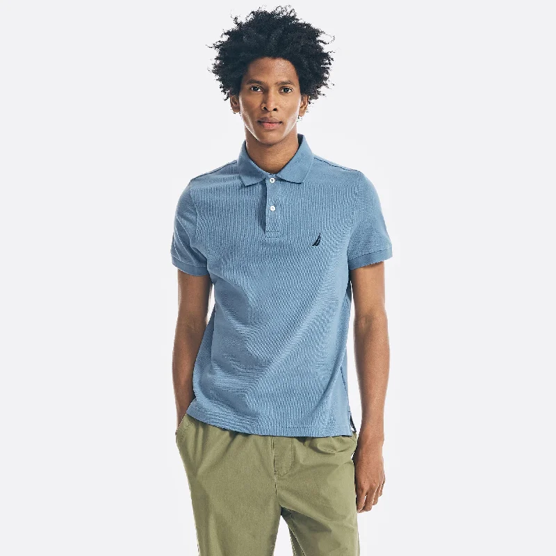 Men's mock - neck t - shirts with a modern and sleek styleNautica Mens Slim Fit Deck Polo