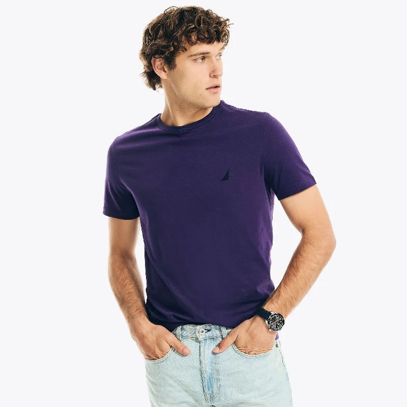 Men's tie - dye t - shirts with a bohemian styleNautica Mens Solid Crewneck T-Shirt