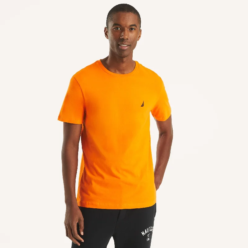 Men's v - neck muscle t - shirts for a body - building aestheticNautica Mens Solid Crewneck T-Shirt