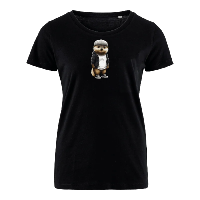 Men's distressed denim - look t - shirts with a rugged appealOlli Otter - Bio Damen Shirt