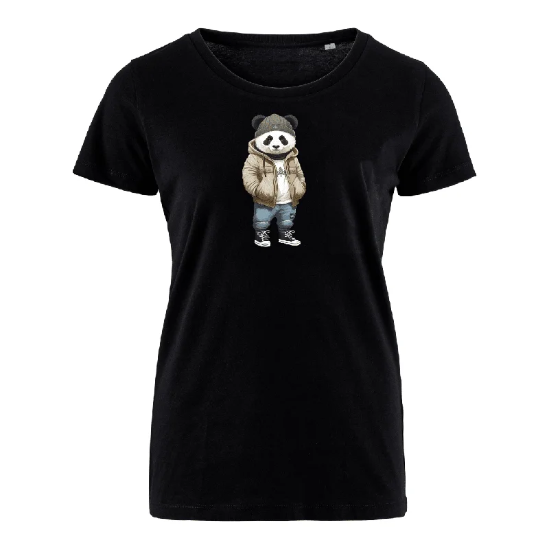 Men's distressed denim - look t - shirts with a rugged appealPaul Panda  - Bio Damen Shirt