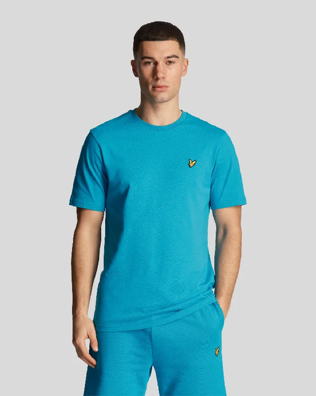 Men's distressed denim - look t - shirts with a rugged appealPlain T-Shirt