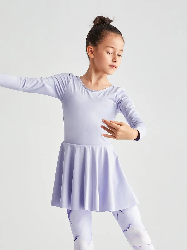 Men's UV - protection t - shirts for outdoor activities in the sunPrincess Scoop Back Long Sleeve Skirted Leotard