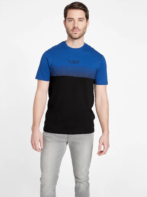 Men's mock - neck t - shirts with a modern and sleek styleRami Color-Blocked Tee
