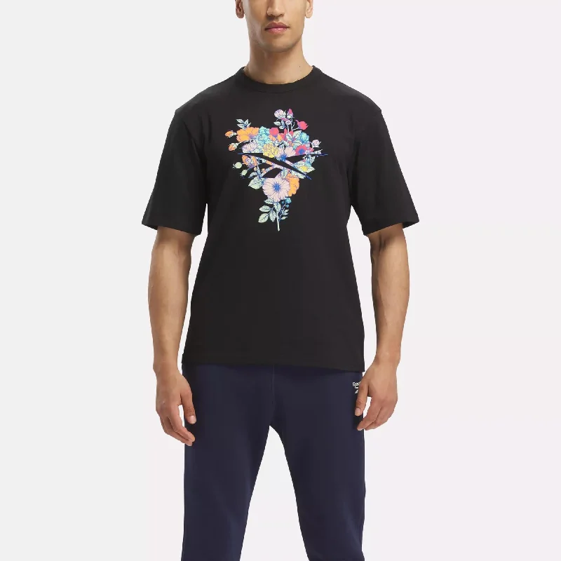 Men's thermal t - shirts with a high - neck design for cold weatherReebok Identity Good Vibes T-Shirt