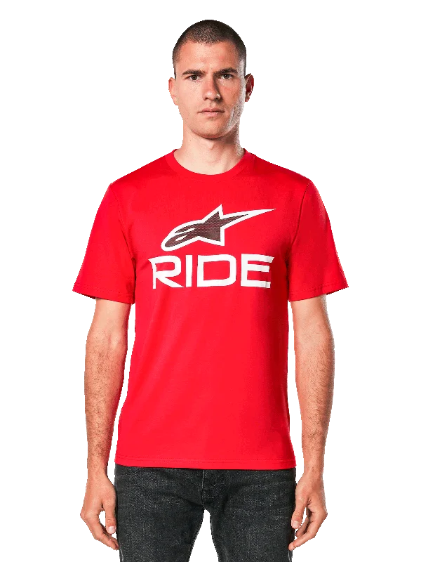 Men's long - sleeve henley t - shirts with button - down placketsRide 4.0 CSF Tee