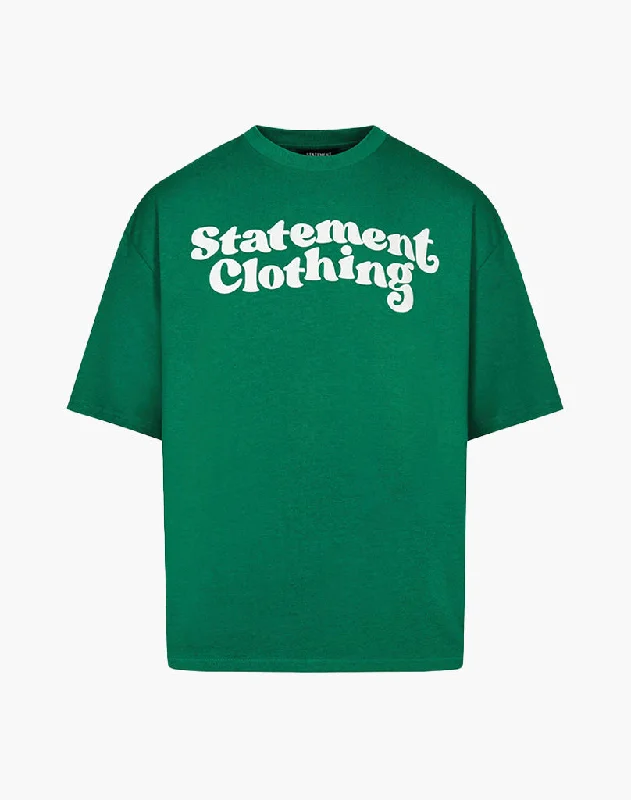 Men's tie - dye t - shirts with a bohemian styleROOT TEE (WOOD GREEN)