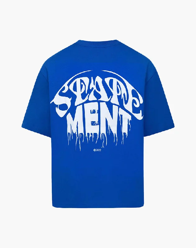 Men's moisture - wicking athletic t - shirts for intense workouts2022 TEE (BLUE)