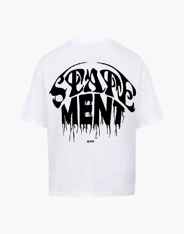 Men's organic cotton crew - neck t - shirts for everyday comfort2022 TEE (WHITE)