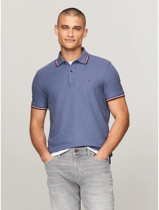 Men's v - neck muscle t - shirts for a body - building aestheticTommy Hilfiger Men's Regular Fit Tommy Wicking Polo