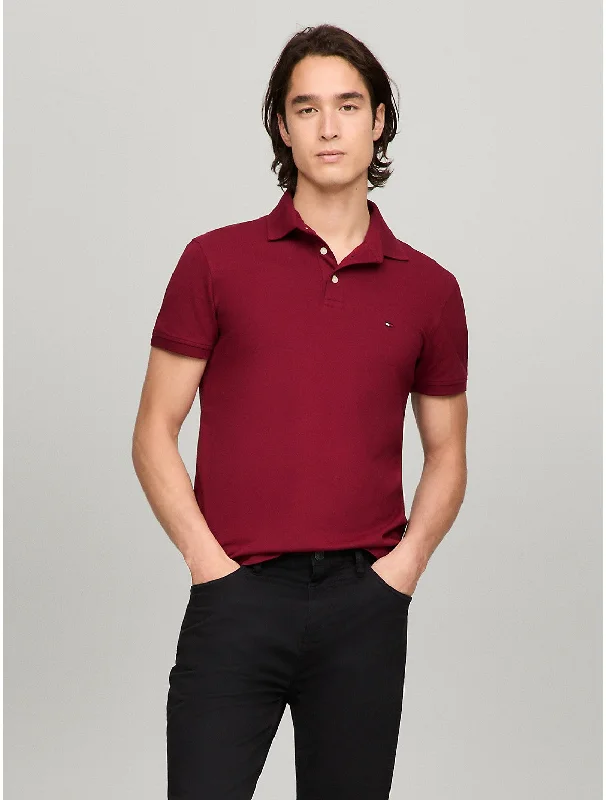 Men's tie - dye t - shirts with a bohemian styleTommy Hilfiger Men's Slim Fit Tommy Polo