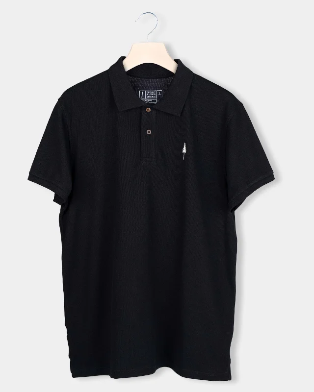 Men's v - neck muscle t - shirts for a body - building aestheticTreePolo Black