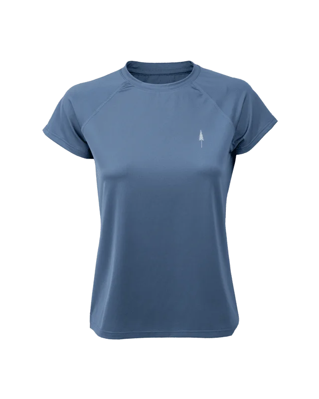 Men's UV - protection t - shirts for outdoor activities in the sunTreeShirt Active Women Marine Teal