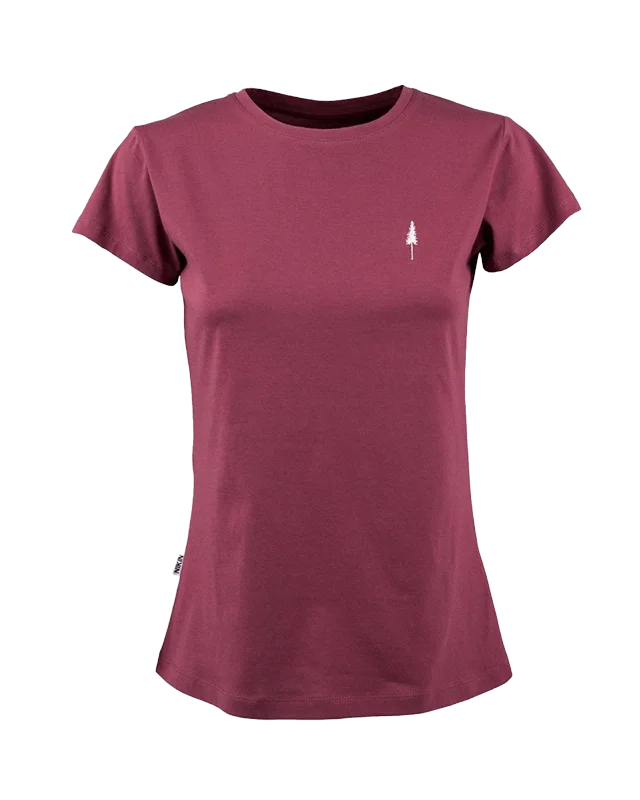 Men's thermal t - shirts with a high - neck design for cold weatherTreeShirt Women Bordeaux Mel