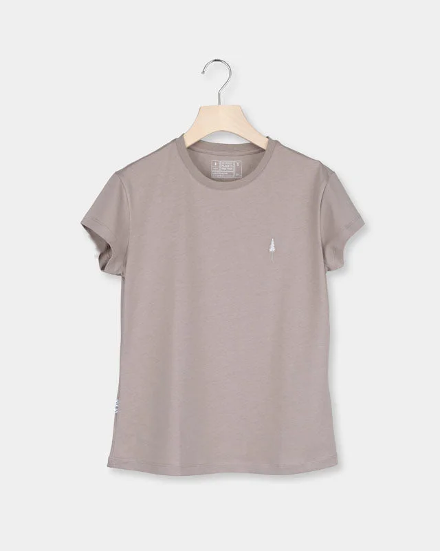 Men's organic cotton crew - neck t - shirts for everyday comfortTreeShirt Women Taupe